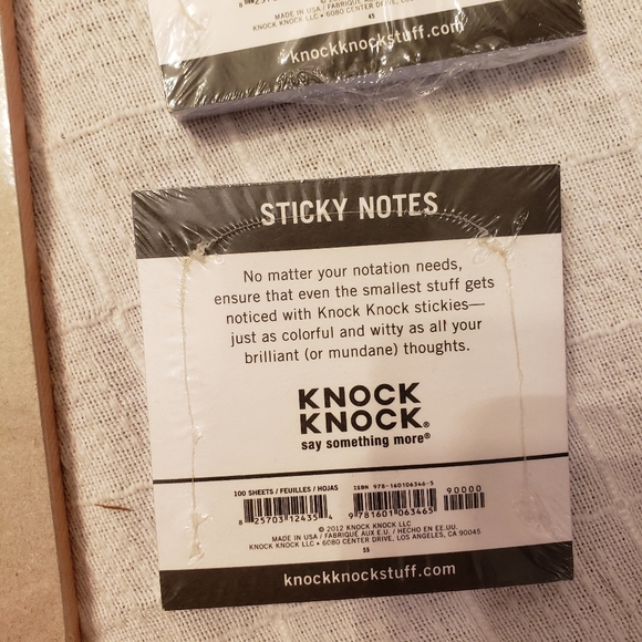 KNOCK KNOCK silly note pad and sticky notes for office - Picture 7 of 8